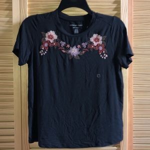 Cute Black Floral Shirt